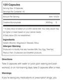 Allmax: Creatine 3000, 120 Capsules