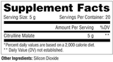 Metabolic Nutrition: Citrulline Powder, Unflavored 100g