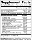 Metabolic Nutrition: Metatest 240 Capsules