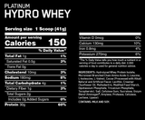 Optimum: Platinum Hydro Whey, 20 Servings