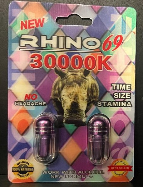 Rhino 69 30000K Double Capsule Male Enhancement