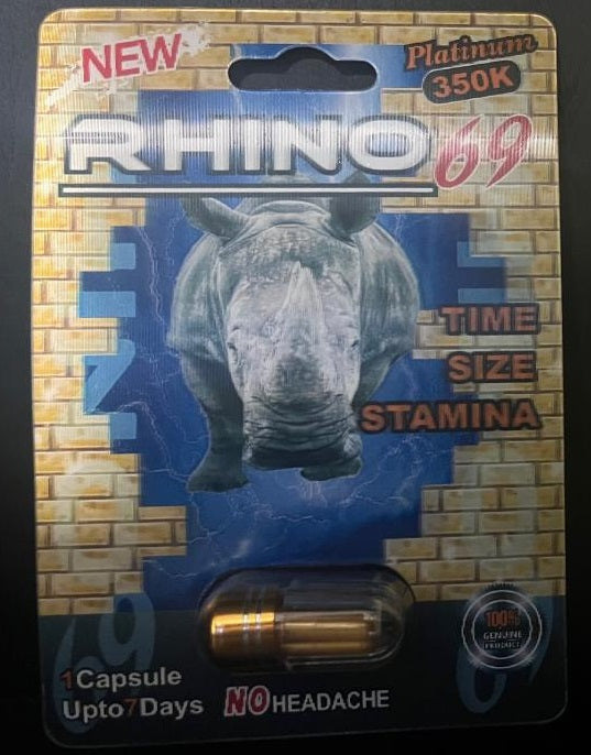 Rhino 69 Platinum 350k Male Enhancement