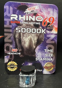 Rhino 69 Super Long Lasting 50000K 18ct Tablet Tin Box