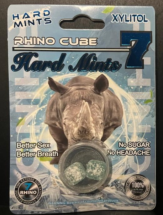 Rhino Cube 7 Hard Mints Male Enhancement
