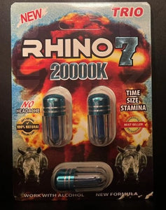 Rhino 7 Trio 20000K Male Enhancement