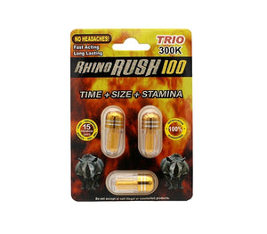 Rhino Rush 100 Trio 300k Male Enhancement