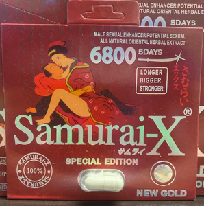 Samurai X: New Gold 6800 Male Enhancement