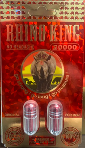Rhino King 20000 Double Capsule Male Enhancement