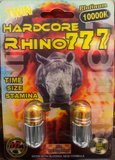 Hardcore Rhino 777 Platinum 10000K Double Capsule Male Enhancement