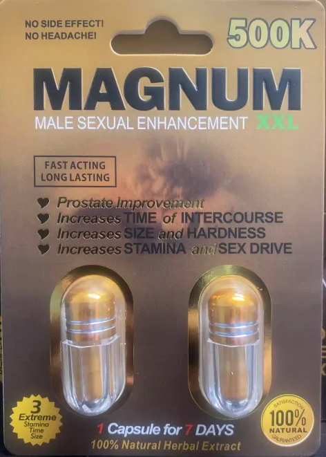 Magnum 500K Gold XXL Double Capsule Male Enhancement