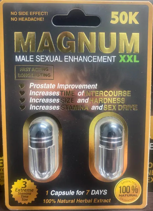 Magnum 50K Black XXL Double Capsule Male Enhancement