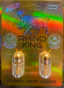 Rhino King Gold 5000K Double Capsule Male Enhancement