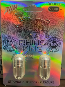 Rhino King Platinum 5000K Double Capsule Male Enhancement