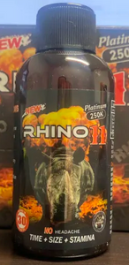 Rhino 11 Platinum 250K Liquid Shot Male Enhancement