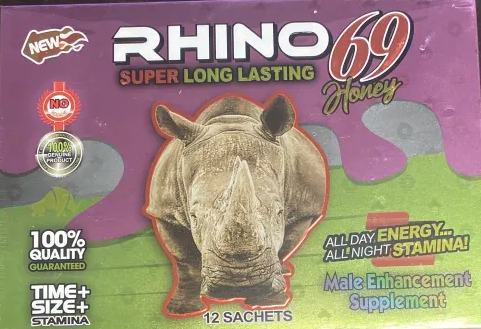 Rhino 69 Super Long Lasting Honey Purple/Green