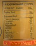 Platinum Wild Gold 1750 Male Enhancement - 6 Capsule Bottle