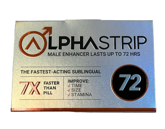 Alpha Strip 7X, 72hrs Male Enhancement (1 Strip)