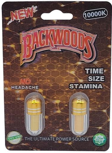 Backwoods 10000K Brown Male Enhancement Double Capsule