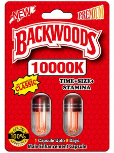 Backwoods 10000K Red Male Enhancement Double Capsule