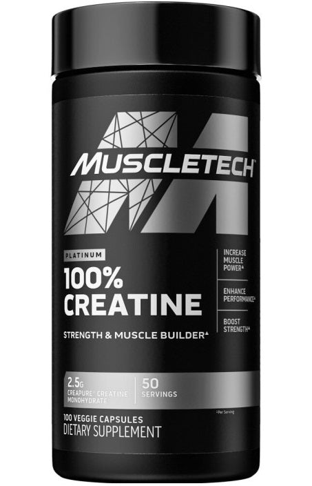 MuscleTech: 100% Creatine, 100 Capsules – LSResearch
