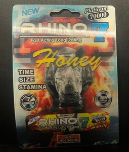 Rhino 7 Platinum 70000 Honey Packet