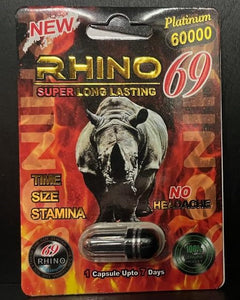 Rhino 69 Platinum 60000 Male Enhacement