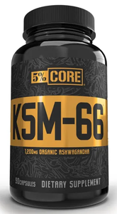 5% Nutrition: KSM-66, 90 Capsules