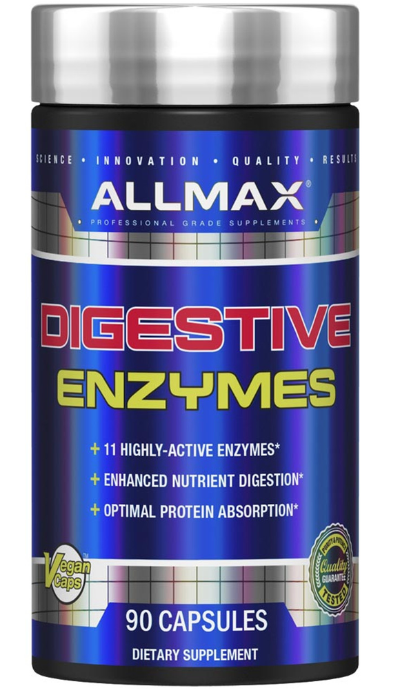 Allmax: Digestive Enzymes, 90 Capsules