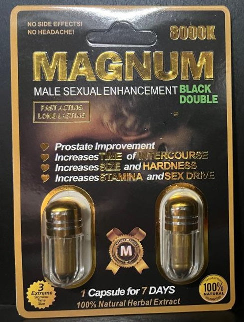 Magnum: 8000k Male Enhancement Double Capsule
