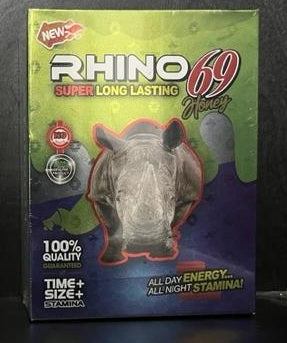 Rhino 69 Super Long Lasting Honey 12 Count Green Box