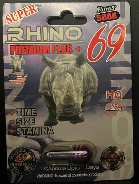 Rhino 69 Super, Power 500K Male Enhancement