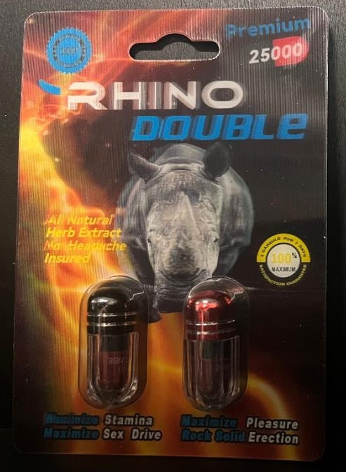 Rhino Double Premium 25000 Male Enhancement