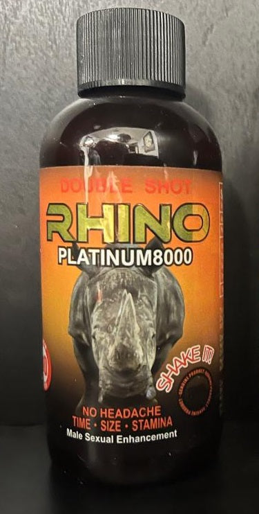 Rhino Platinum 8000 Double Shot Male Enhancement