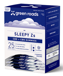 Green Roads: Sleepy Z's Bedtime Hemp Gummies 2 Pack