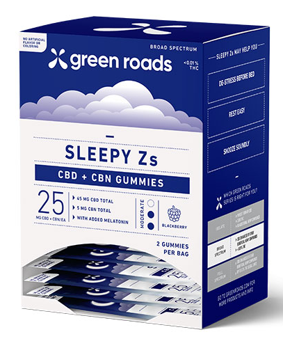 Green Roads: Sleepy Z's Bedtime Hemp Gummies 2 Pack