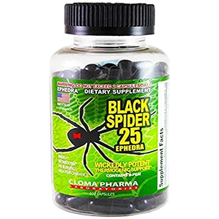 Cloma Pharma: Black Spider, 100 Capsules