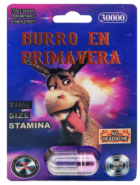 Burro En Primavera, 30000 Blue/Purple Packaging