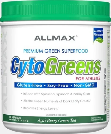 Allmax: CytoGreens 60 Servings, Acai Berry Green Tea