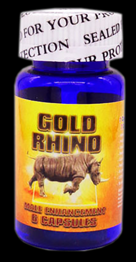 Rhino: Gold Rhino Male Enhancement 6 Count Bottle
