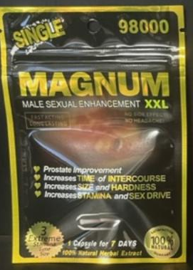 Magnum New 98000 Black Male Enhancement