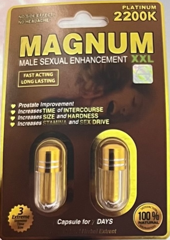 Magnum: Platinum 2200k XXL Double Capsule