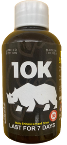 Rhino: 10k Male Enhancement Shot, Black Bottle