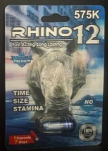 Rhino: 12 575k Male Enhancement