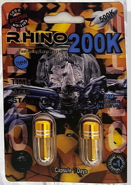 Rhino: Rhino 200k Double Capsule Male Enhancement