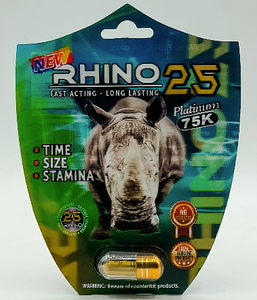Rhino: 25 Platinum 75k Male Enhancement