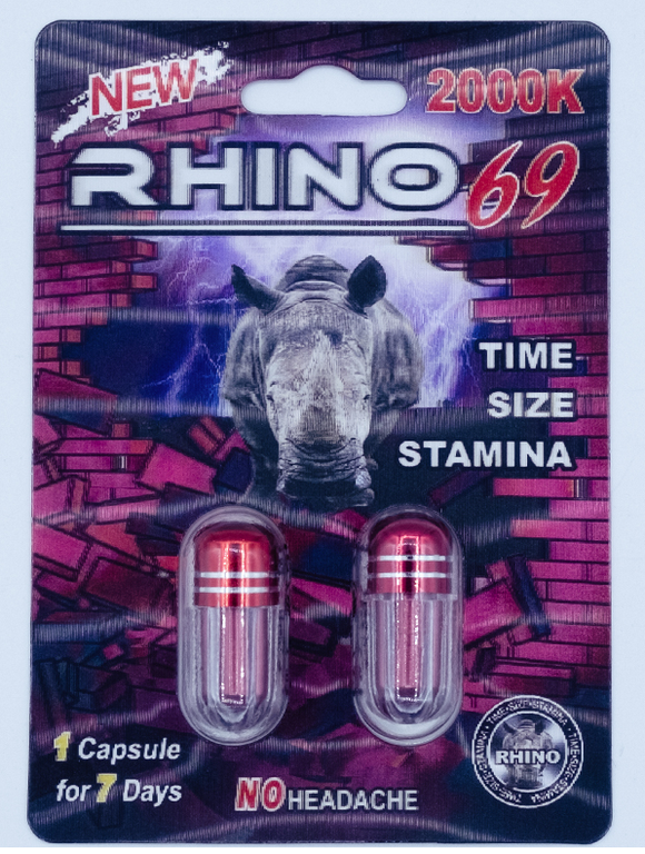 Rhino 69 2000k Double Pack Red Packaging