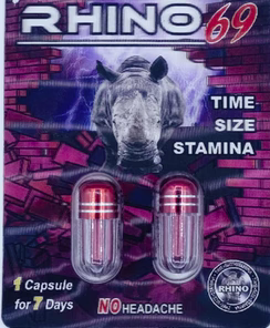 Rhino: 69 120000 Double Capsule Male Enhancement