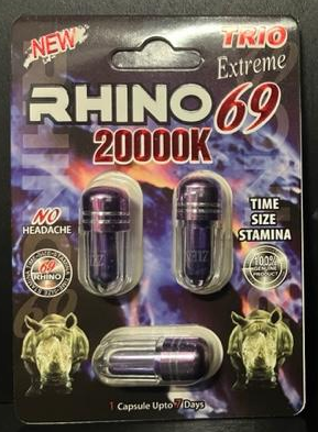 Rhino 69 Trio Extreme 20000K Male Enhancement