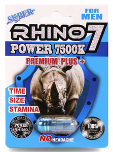 Rhino: Rhino 7 Power 7500k Male Enhancement