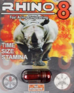 Rhino 8 Platinum 50000 Male Enhancement